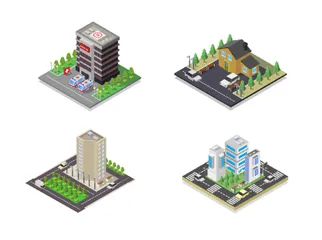 Buildings Illustration Pack