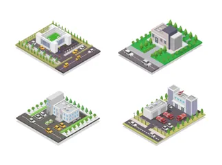 Buildings Illustration Pack