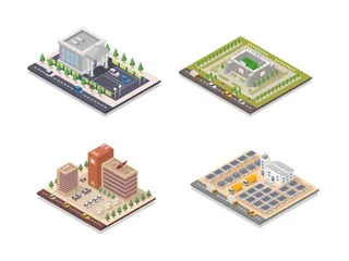 Buildings Illustration Pack