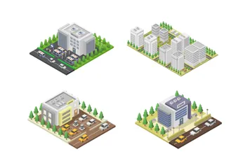 Buildings Illustration Pack