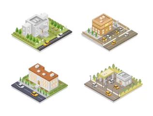 Buildings Illustration Pack