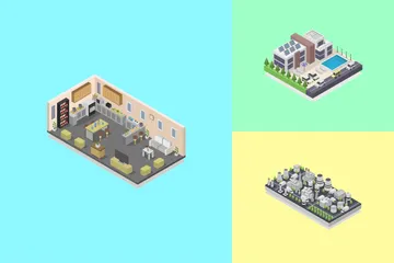 Buildings Illustration Pack