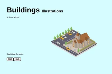 Buildings Illustration Pack