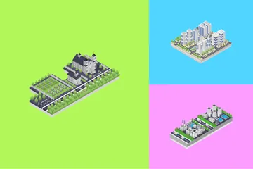 Buildings Illustration Pack