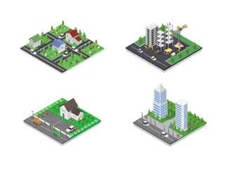 Buildings Illustration Pack