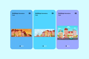 Buildings Illustration Pack