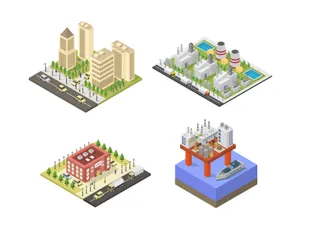 Buildings Illustration Pack