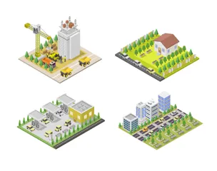 Buildings Illustration Pack