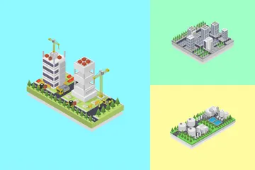 Buildings Illustration Pack