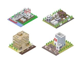 Buildings Illustration Pack