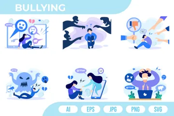 Bullying Illustration Pack