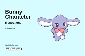 Bunny Character Illustration Pack