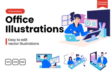 Bureau Pack d'Illustrations