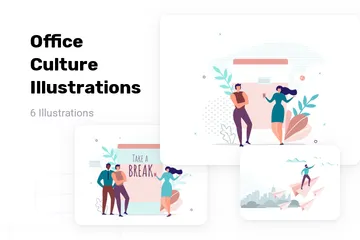 Culture de bureau Pack d'Illustrations