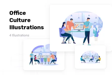 Culture de bureau Pack d'Illustrations