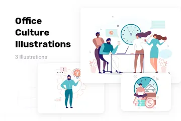 Culture de bureau Pack d'Illustrations