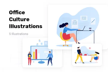 Culture de bureau Pack d'Illustrations