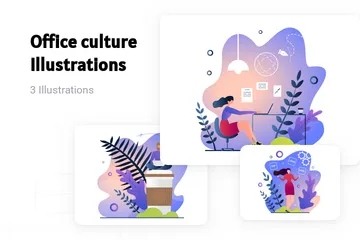 Culture de bureau Pack d'Illustrations