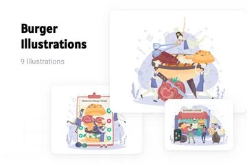 Burger Illustration Pack