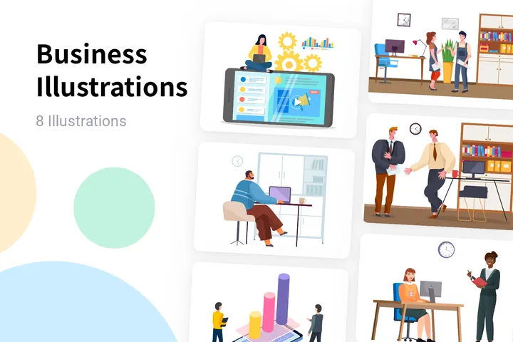 Premium Business Illustration Pack From People Illustrations