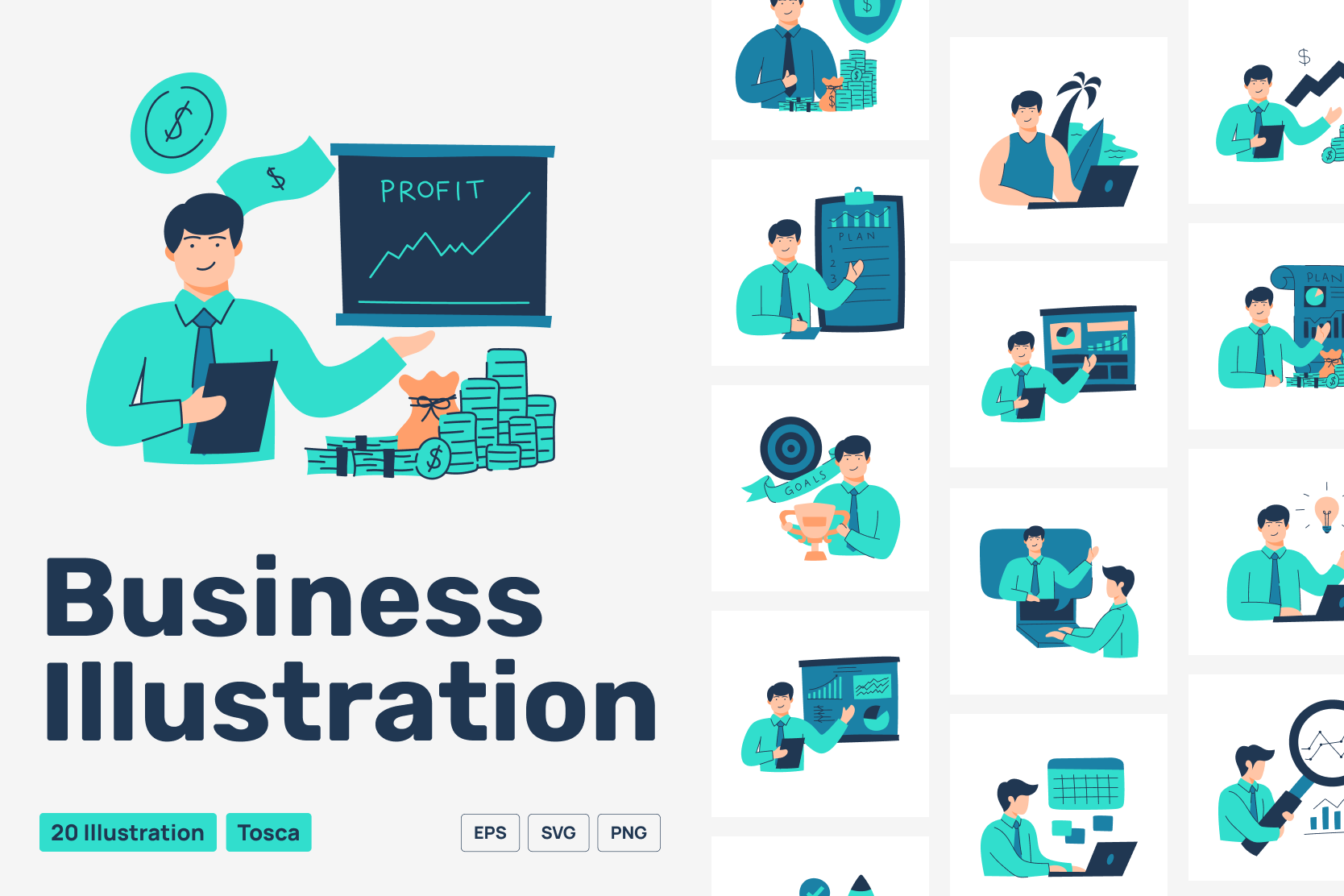 Free Business Illustration pack from Business Illustrations