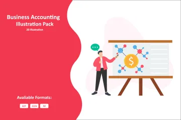 Business Accounting Illustration Pack