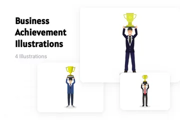 Business Achievement Illustration Pack