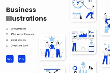 Business Activities II Illustration Pack