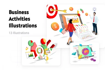 Business Activities Illustration Pack