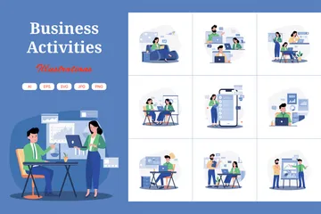 Business Activities Illustration Pack