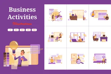 Business Activities Illustration Pack