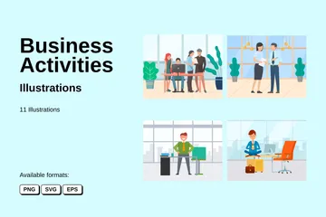 Business Activities Illustration Pack