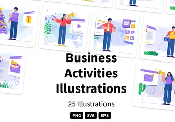 Business Activities Illustration Pack