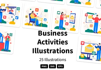 Business Activities Illustration Pack