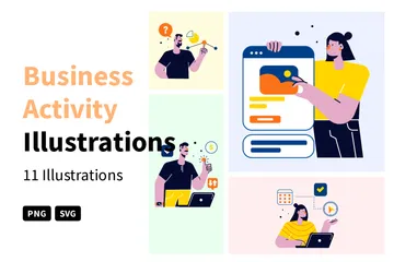 Business Activity Illustration Pack