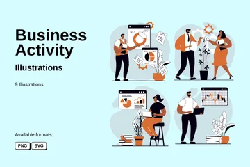 Business Activity Illustration Pack