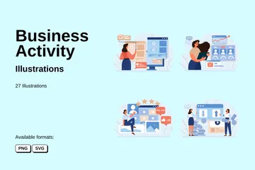 Business Activity Illustration Pack