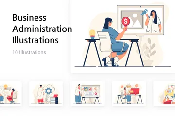 Business Administration Illustration Pack