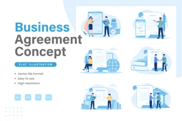 Business Agreement Illustration Pack
