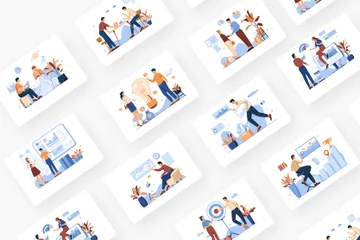 Business Analyst Illustration Pack