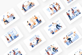 Business Analyst Illustration Pack