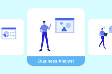 Business Analyst Illustration Pack