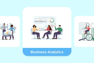 Business Analytics Illustration Pack