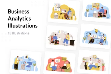 Business Analytics Illustration Pack