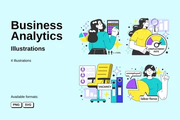 Business Analytics Illustration Pack