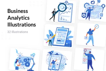 Business Analytics Illustration Pack