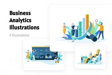 Business Analytics Illustration Pack