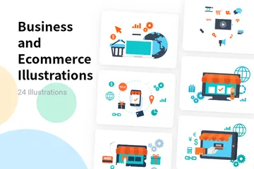 Business And Ecommerce Illustration Pack