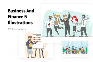 Business And Finance 5 Illustration Pack