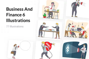 Business And Finance 6 Illustration Pack